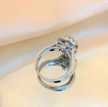 TRENDZ 2ct Moissanite Engagement Ring