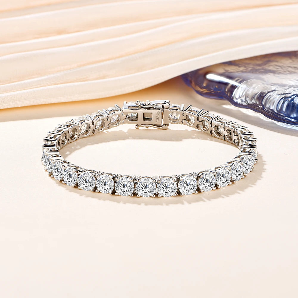 TRENDZ Luxury Moissanite Tennis Bracelet