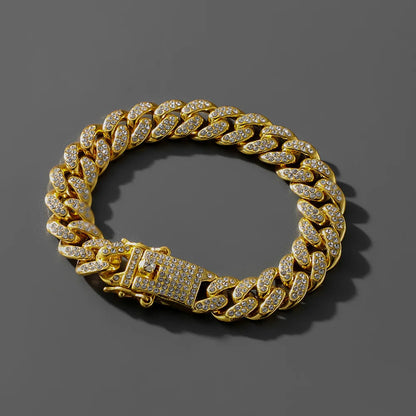 TRENDZ Cuban Link Chain Bracelet