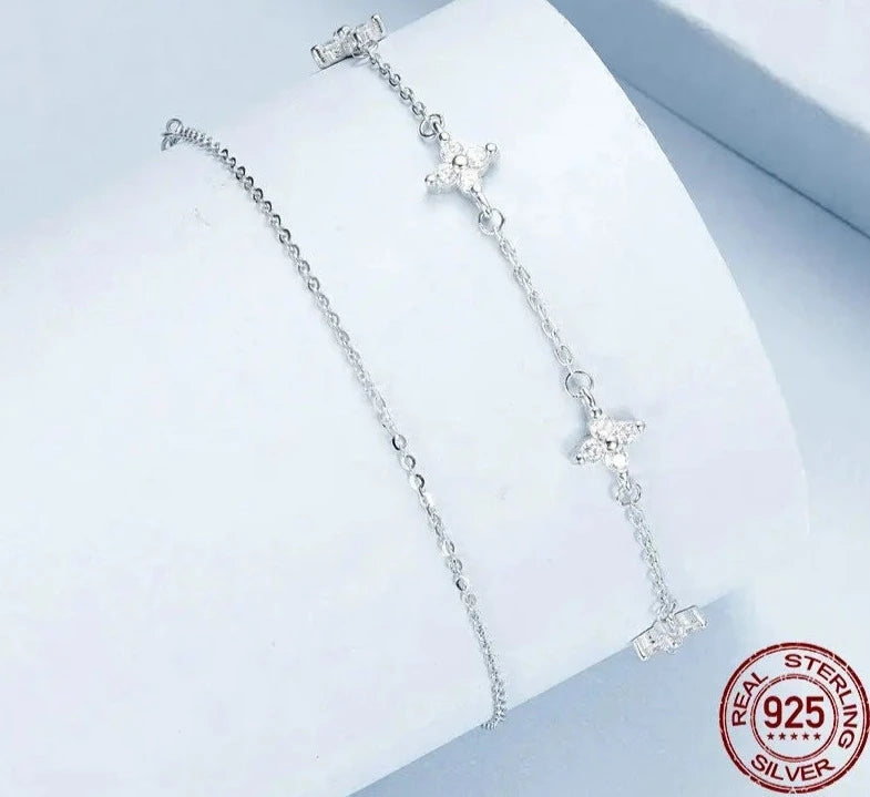 TRENDZ 925 Sterling Silver Anklet