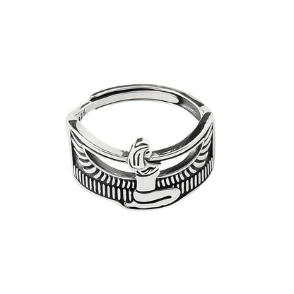 TRENDZ Ancient Egypt Queen Thai Silver Ring