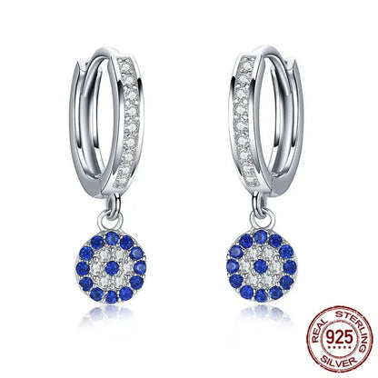 TRENDZ 925 Sterling Silver Hoop Earrings