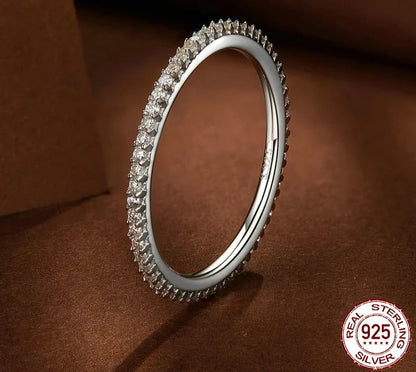 TRENDZ Moissanite Eternity Ring