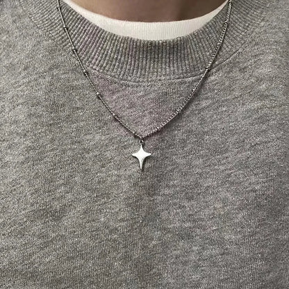 TRENDZ Star Hollow Choker Necklace Pendant