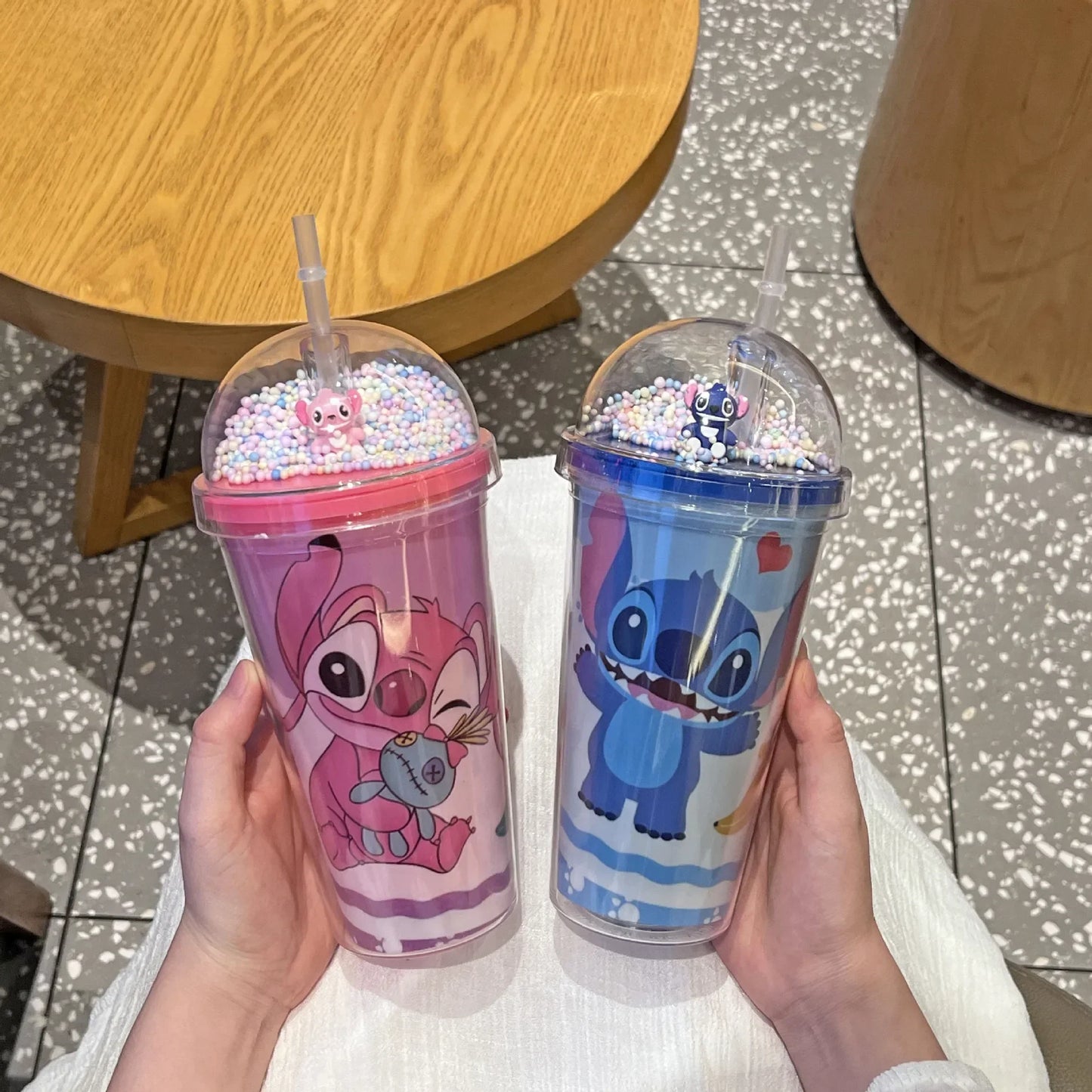 TRENDZ Stitch Straw Cup for Children 450ML