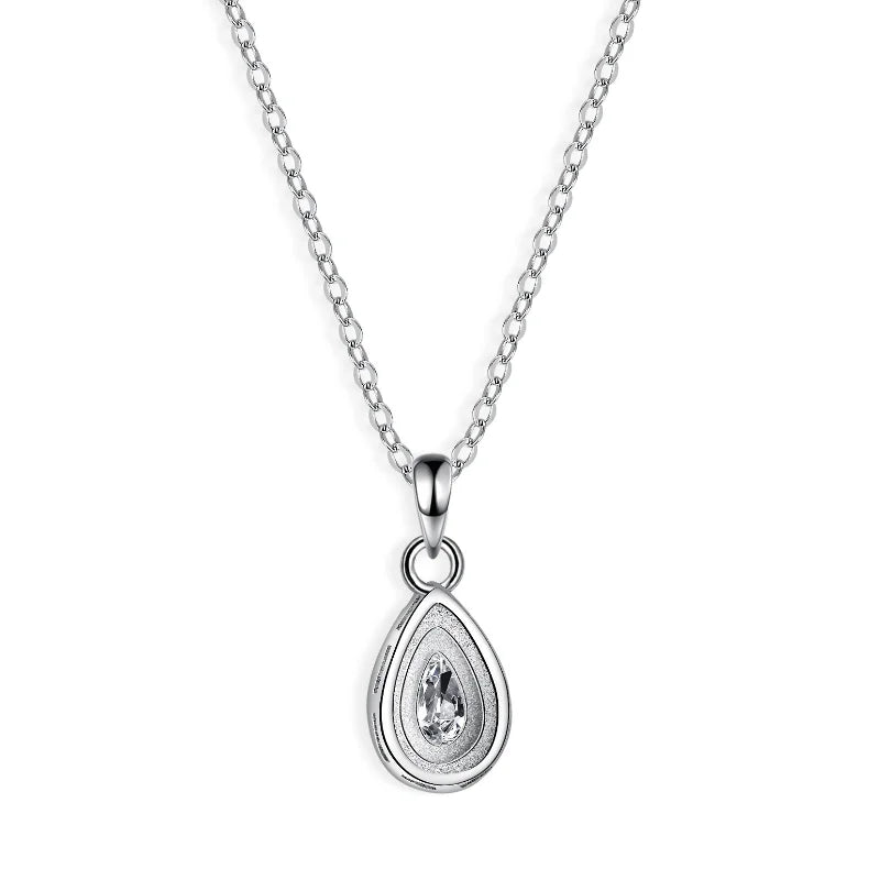 TRENDZ Water Drop 1 Carat D Color Moissanite Pendant