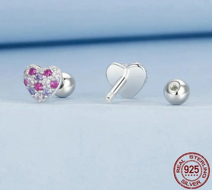 TRENDZ 925 Sterling Silver Stud Earrings