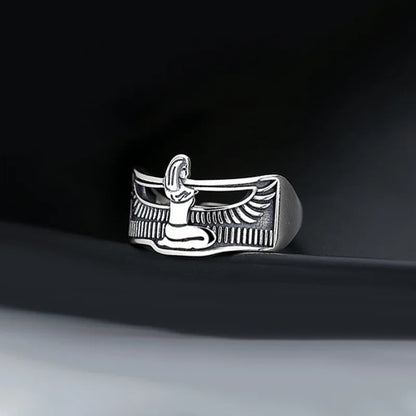 TRENDZ Ancient Egypt Queen Thai Silver Ring