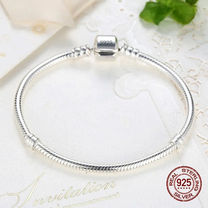 TRENDZ Handmade 925 Sterling Silver Charm Bracelet