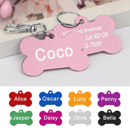 Personalized Dogs Cats ID Tag Custom