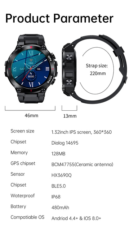 TRENDZ Tough Military Smartwatch