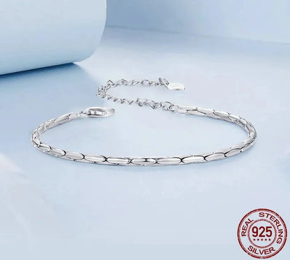 TRENDZ White Gold Plated Bracelet