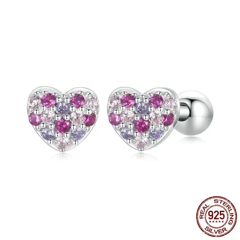 TRENDZ 925 Sterling Silver Stud Earrings