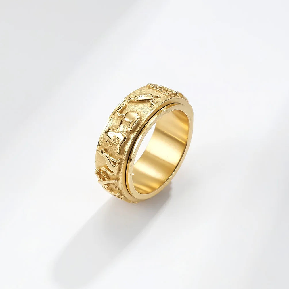 TRENDZ Ancient Egypt Symbol Ring