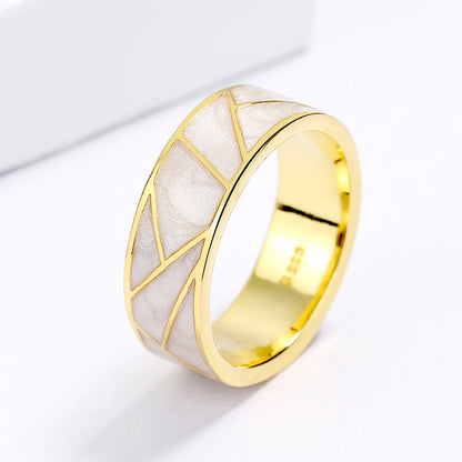 TRENDZ Classic 18 karat Gold Plated Ring