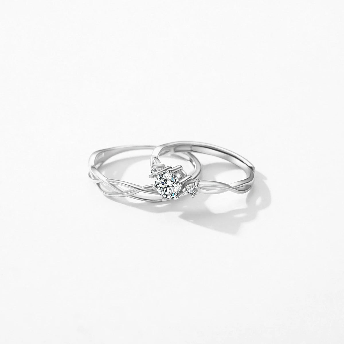 TRENDZ 925 Sterling Silver Wedding Ring