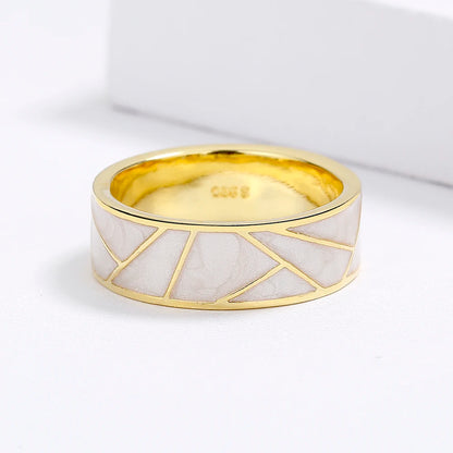 TRENDZ Classic 18 karat Gold Plated Ring