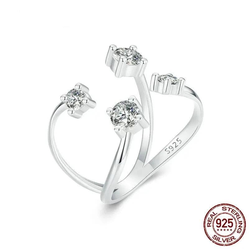 TRENDZ Criss Cross 925 Sterling Silver