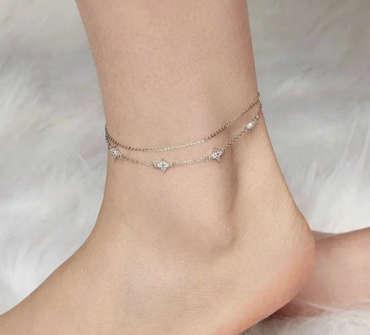 TRENDZ 925 Sterling Silver Anklet