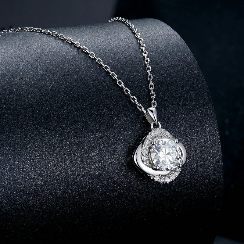 TRENDZ 1 Carat Real Moissanite Pendant