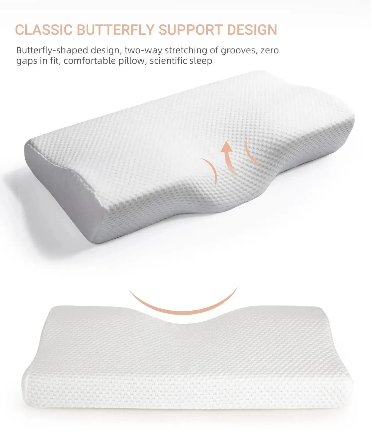 TRENDZ Orthopedic Memory Foam Bed Pillow