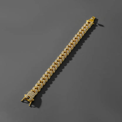 TRENDZ Cuban Link Chain Bracelet