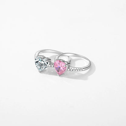 TRENDZ 925 Sterling Silver Romantic Ring