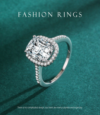 TRENDZ Sterling Silver Princess Ring