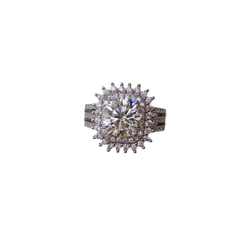 TRENDZ 2 Karat D Color Moissanite Ring